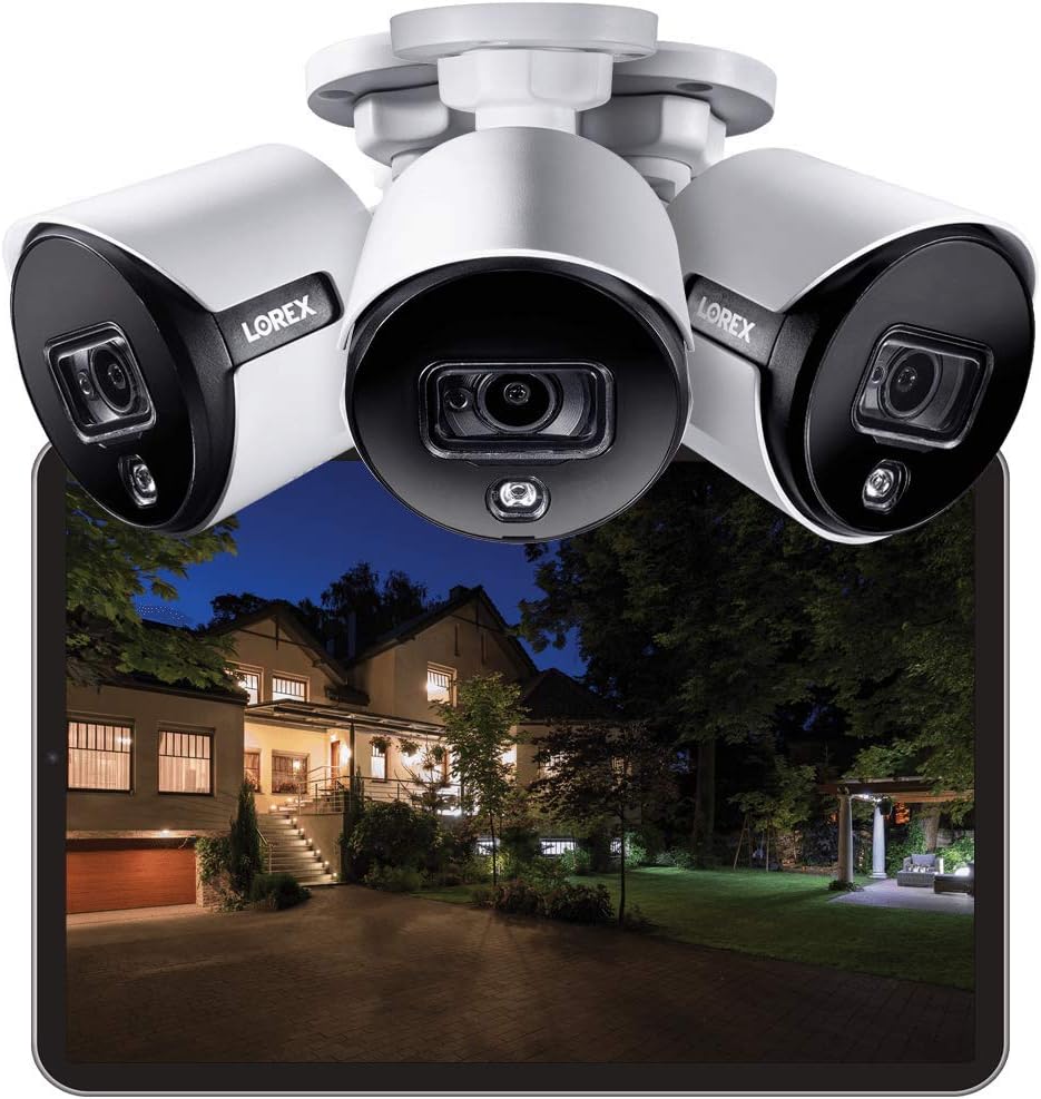 4K Ultra HD Indoor / Outdoor Security System with 8-Channel 2TB DVR and Four 4K (8MP) Active Deterrence Cameras J8741