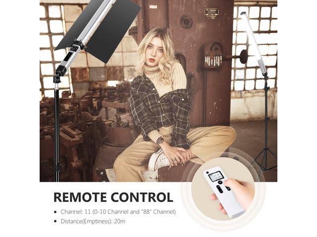 LED Video Light Stick with Barndoor and Carry Bag S453696