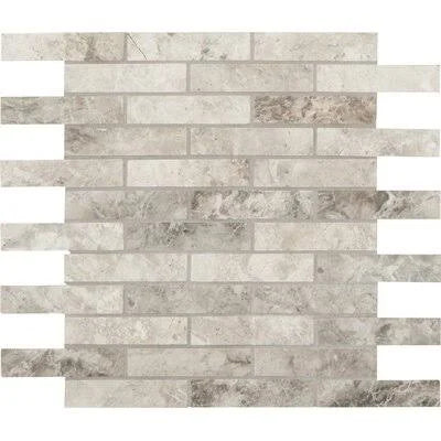 Polished Marble Mosaic Tile in Gray E774429