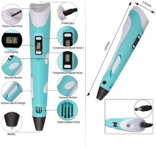 3D Printing Pen with PLA Filament and Charger E78129