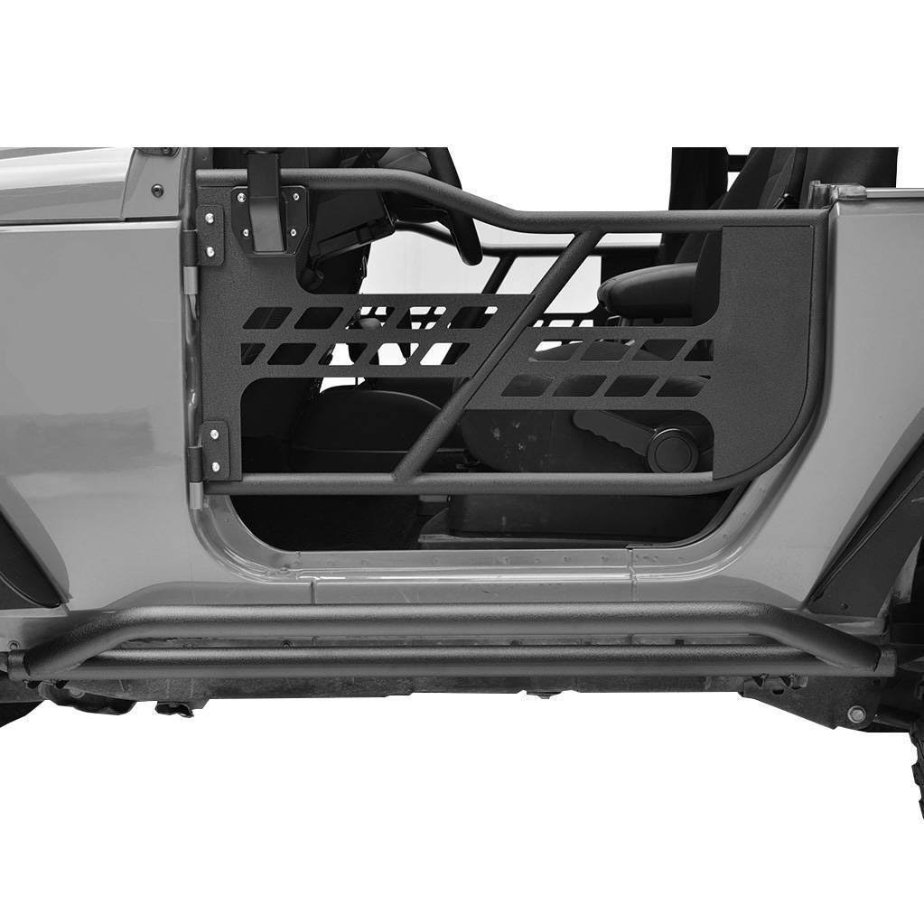 Textured Black Rock Guards for Jeep Wrangler JK 2 Door D6824