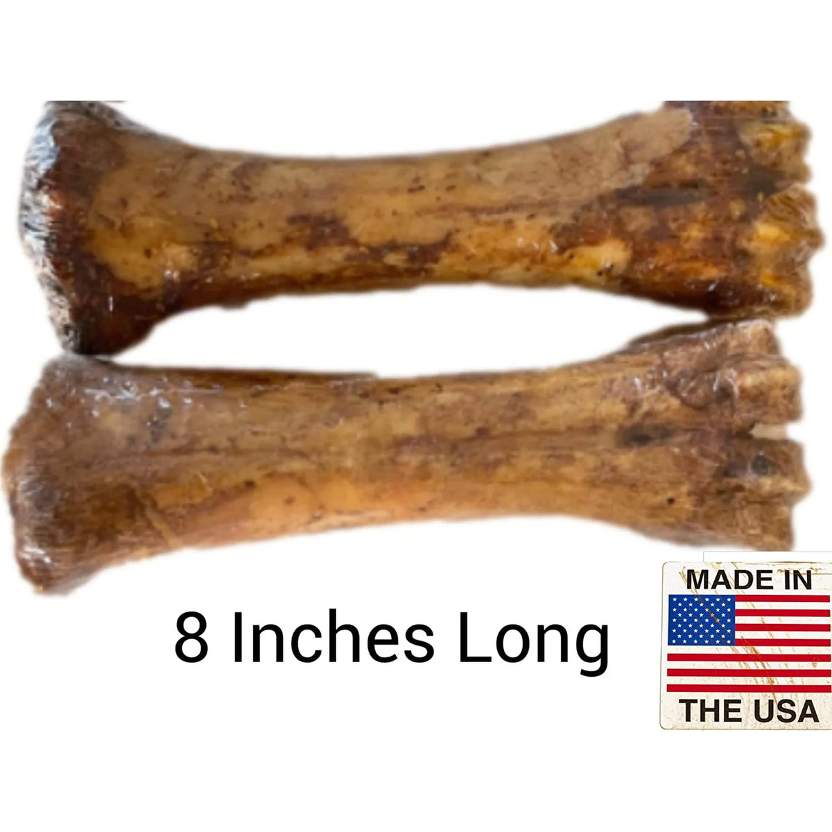 8 Inch 3 Pack All-Natural Meaty Dog Bones I401