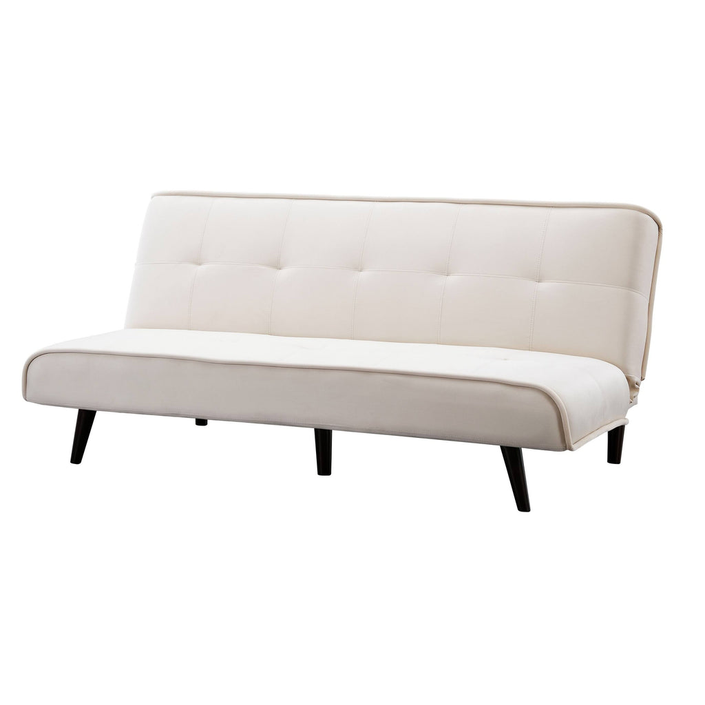 Navy Blue Velvet Convertible Sofa O783644