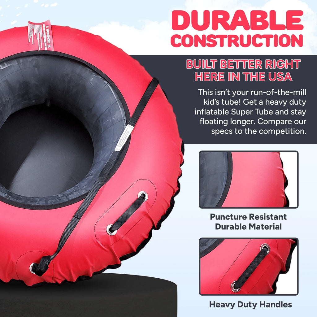 Red Heavy Duty Inflatable River Tube F155013