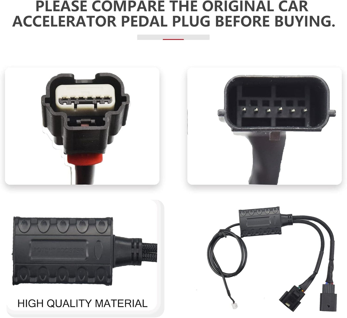 Pedal Throttle Response Controller Electronic Accelerator Booster Pack of 2 E4067