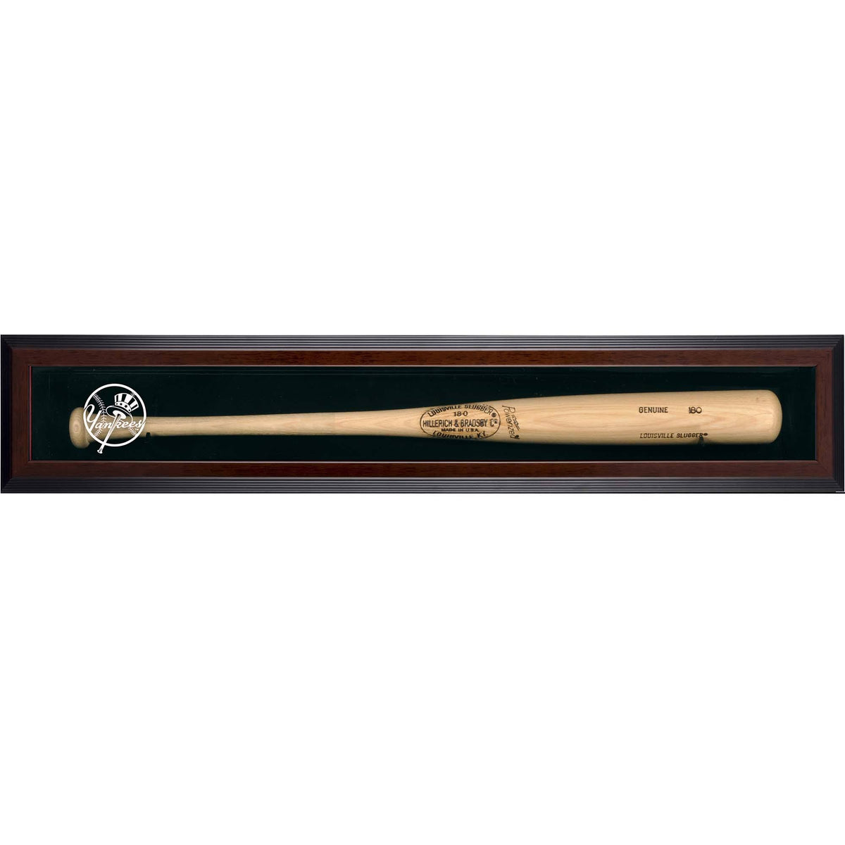 Brown Framed Single Bat Display Case C8207