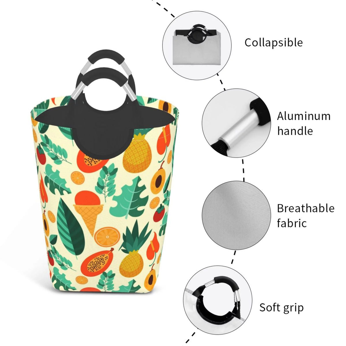 Collapsible Laundry Basket with Handles E83776