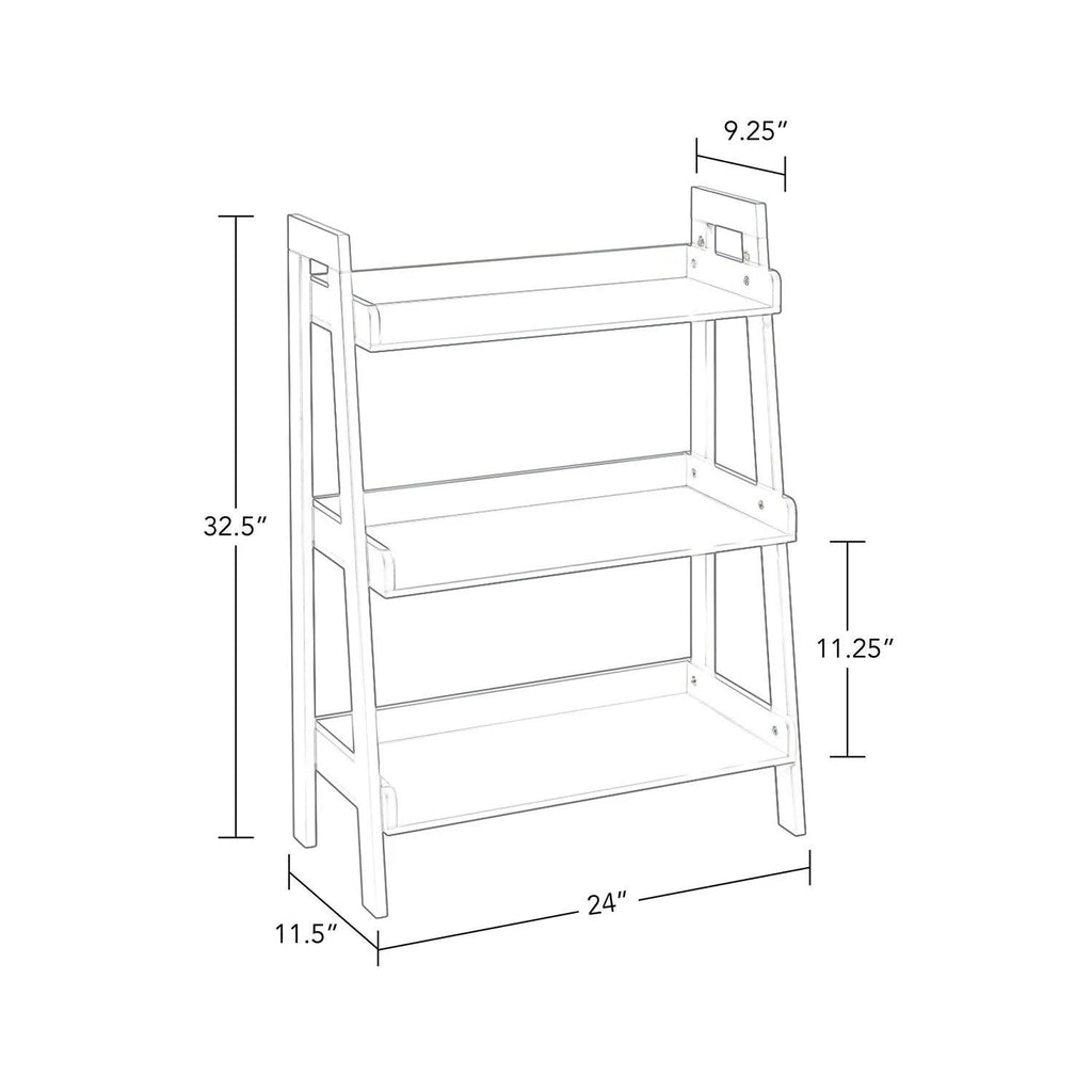 3-Tier Ladder Shelf, Gray S58541