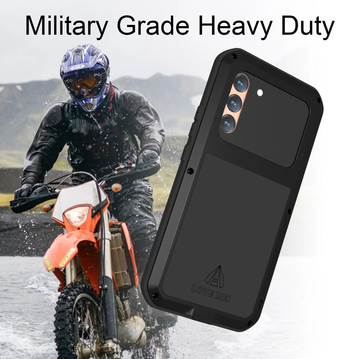 White Metal Bumper Silicone Case with Built-in Screen Protector G548