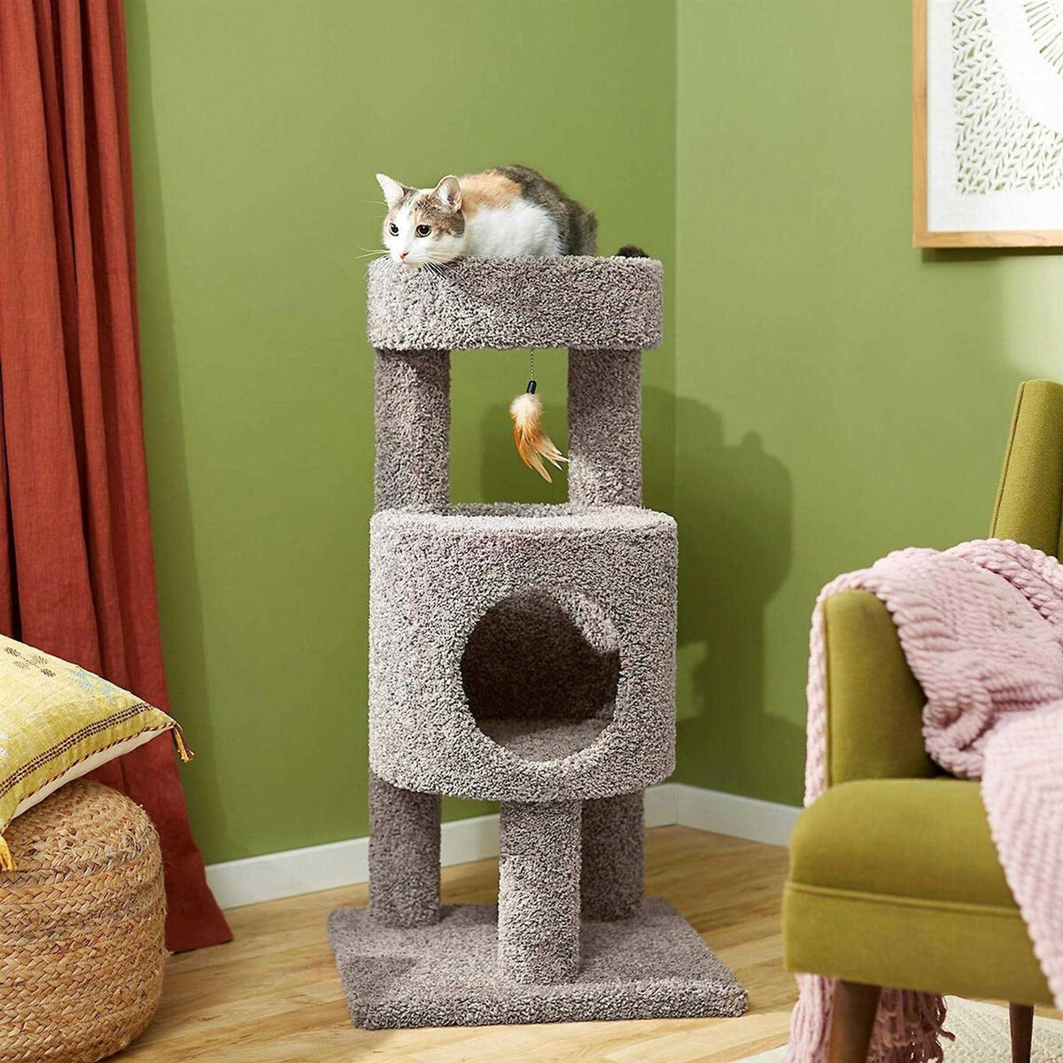 36-in Wooden Cat Tree N417