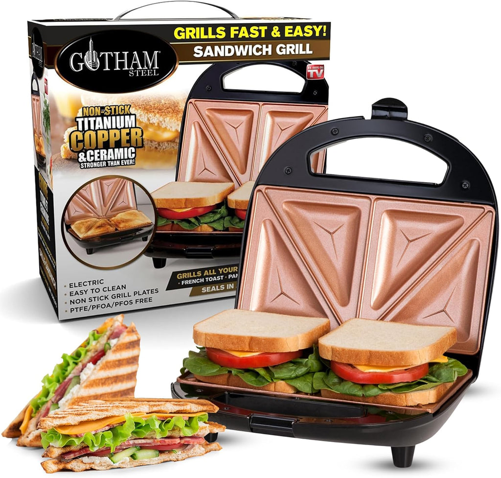 Nonstick Panini Press Sandwich Maker N358