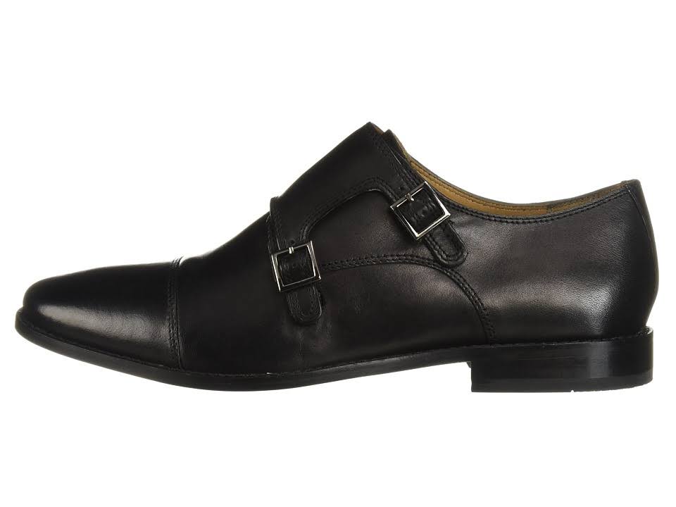 Black Double Monk Strap Shoes M362