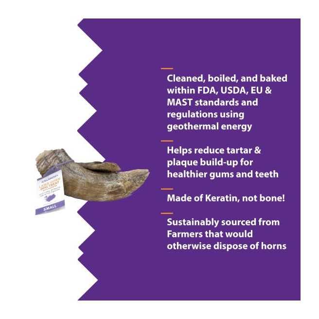 Small Lamb Horn with Marrow Dog Chew G589673