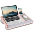 Pink Lap Desk with Wrist Rest and Mouse Pad U4770