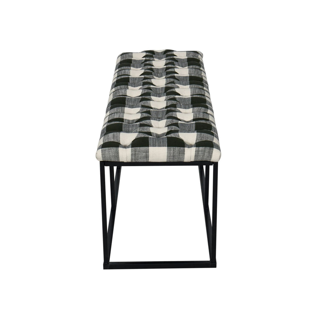 Black Padded Bench F144601