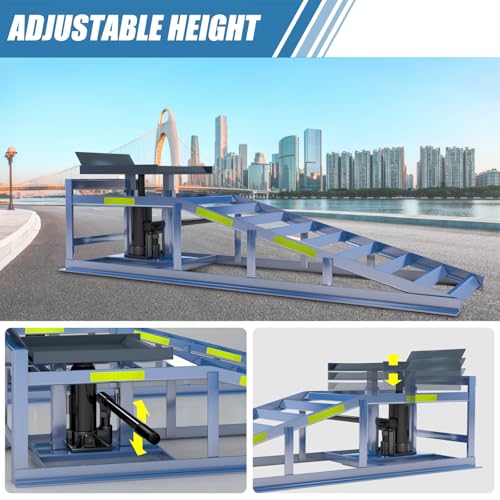 2 Pack 5T Steel Automotive Hydraulic Car Ramps U810606