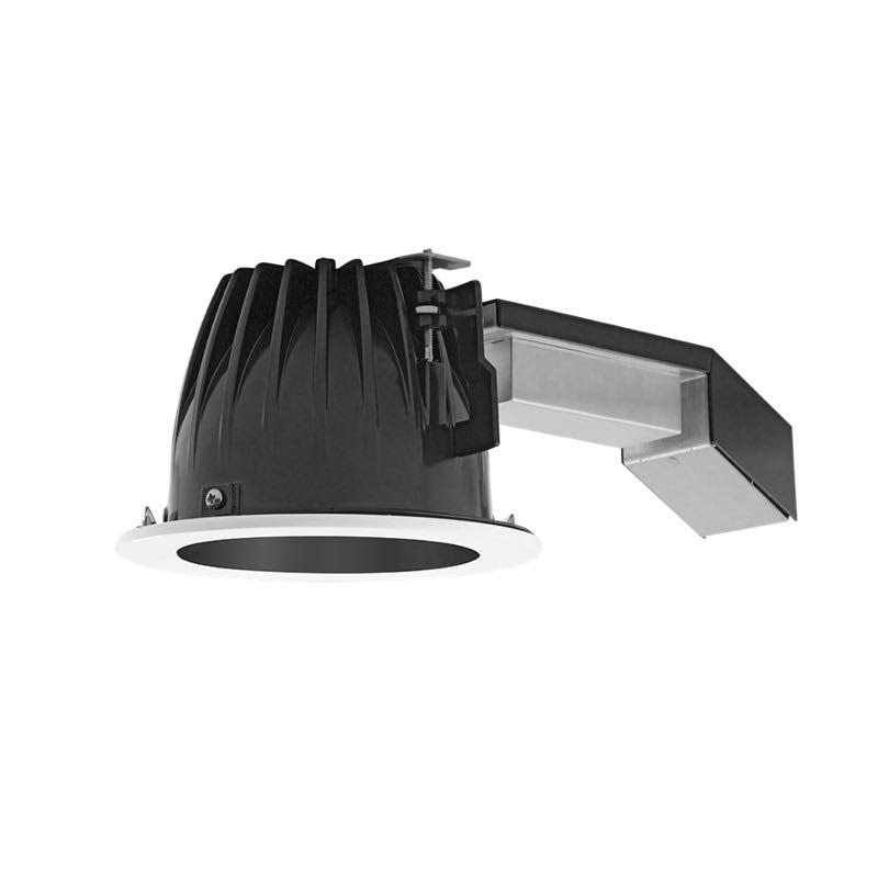 6 inch Round 26W Dimmable Wall Washer 2700K 80 CRI Black Cone White Ring X174