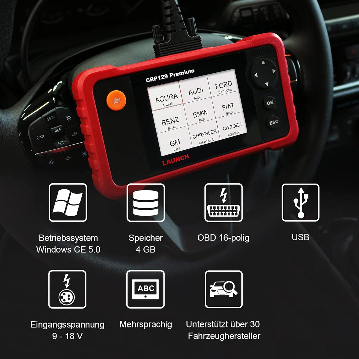 OBD2 Scanner Car Code Reader G5817