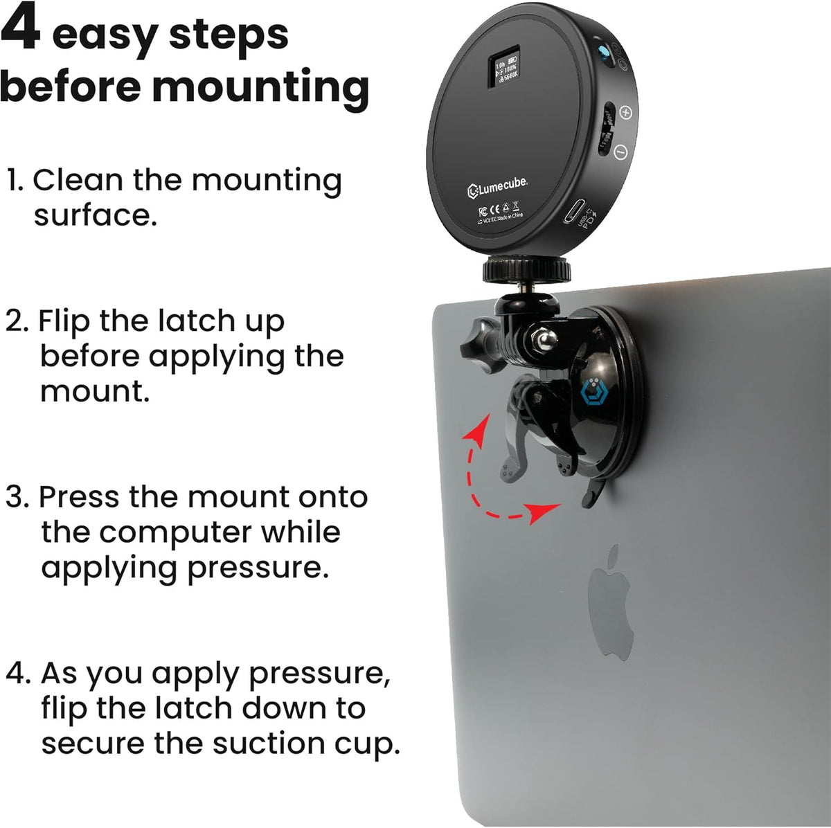 Video Conference Lighting Kit with Adjustable Brightness and Color Temperature M40023