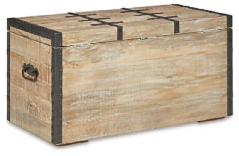 Whitewash Storage Trunk A34605