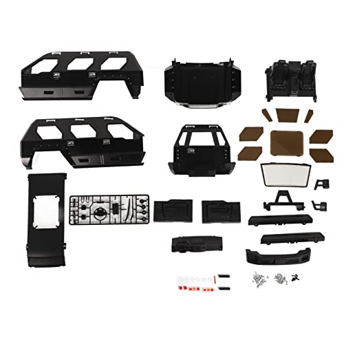 Black Plastic RC Car Body Shell T2407