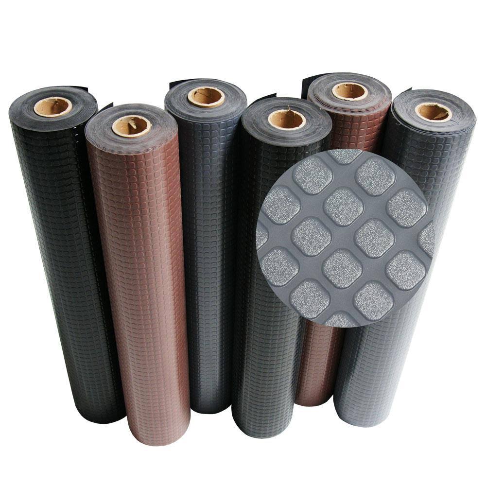 Black 2mm Rubber Flooring Rolls N298