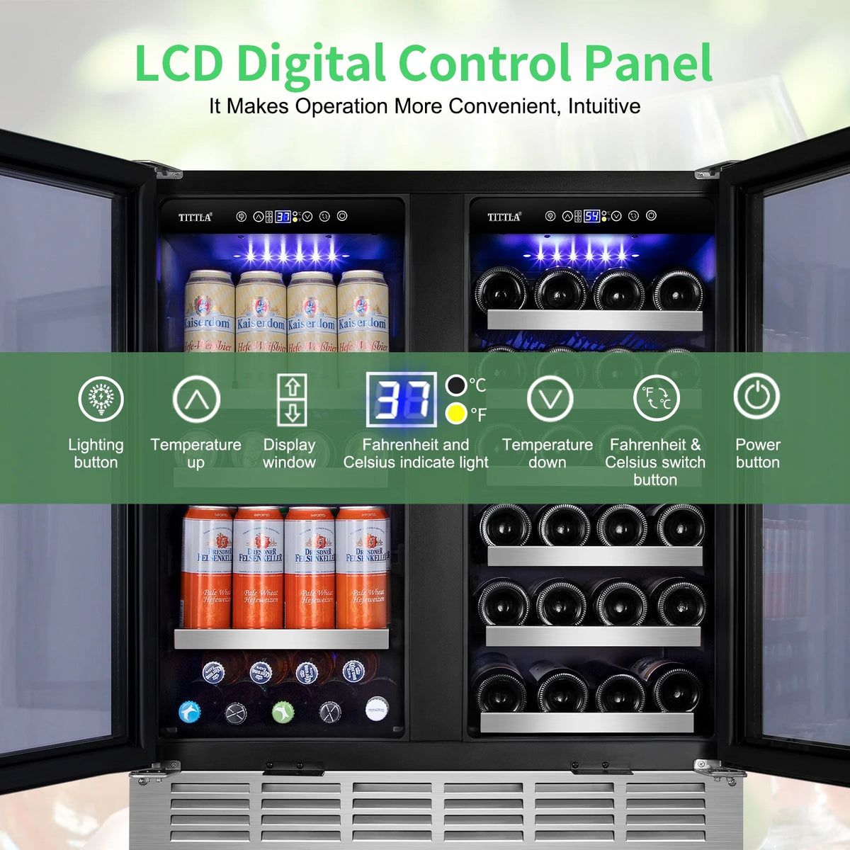 30 Inch Dual Zone Wine and Beverage Refrigerator D807537