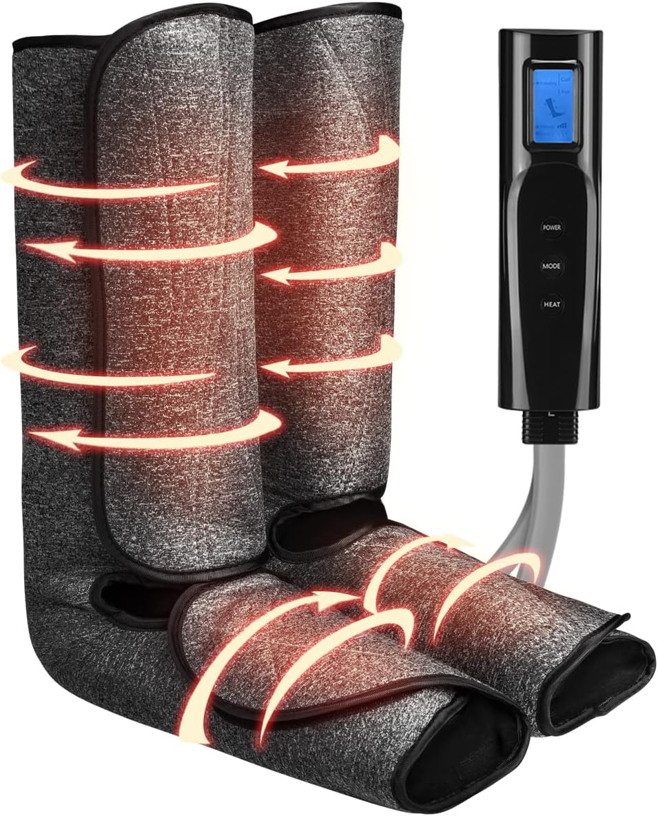 Air Compression Calf Thigh Foot Massage Machine with Adjustable Wraps K25469