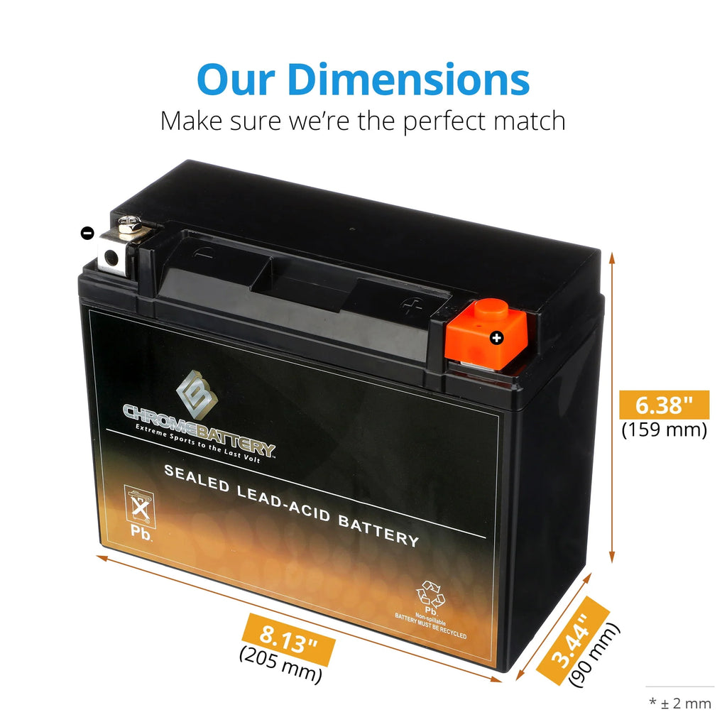 12 Volt 21 Ah 260 Cca Motorcycle Battery N653