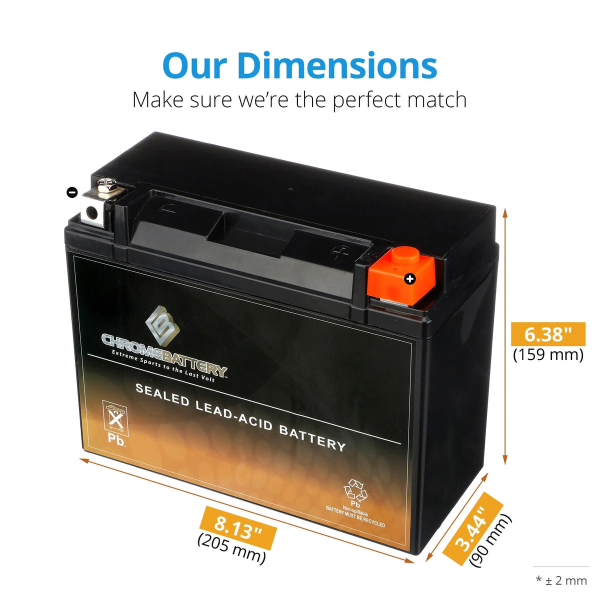 12 Volt 21 Ah 260 Cca Motorcycle Battery N653