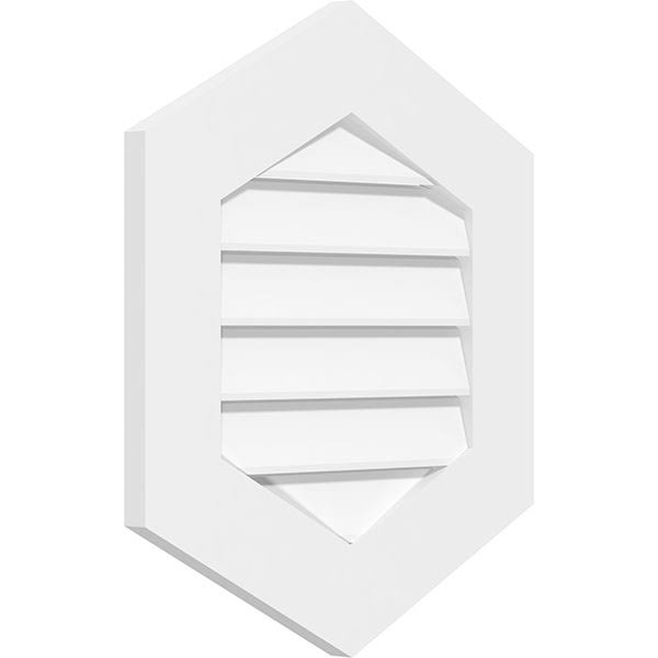 Vertical Peaked Surface Mount PVC Gable Vent N9729