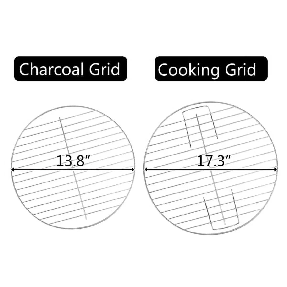 Charcoal Grill 18” Round Barbecue Grill R8258