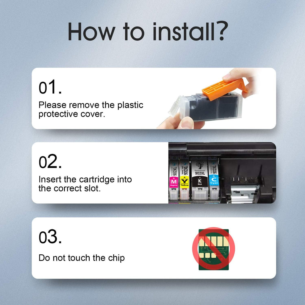 Compatible Ink Cartridge for HP OfficeJet Pro Printer (8 Pack) Z796395