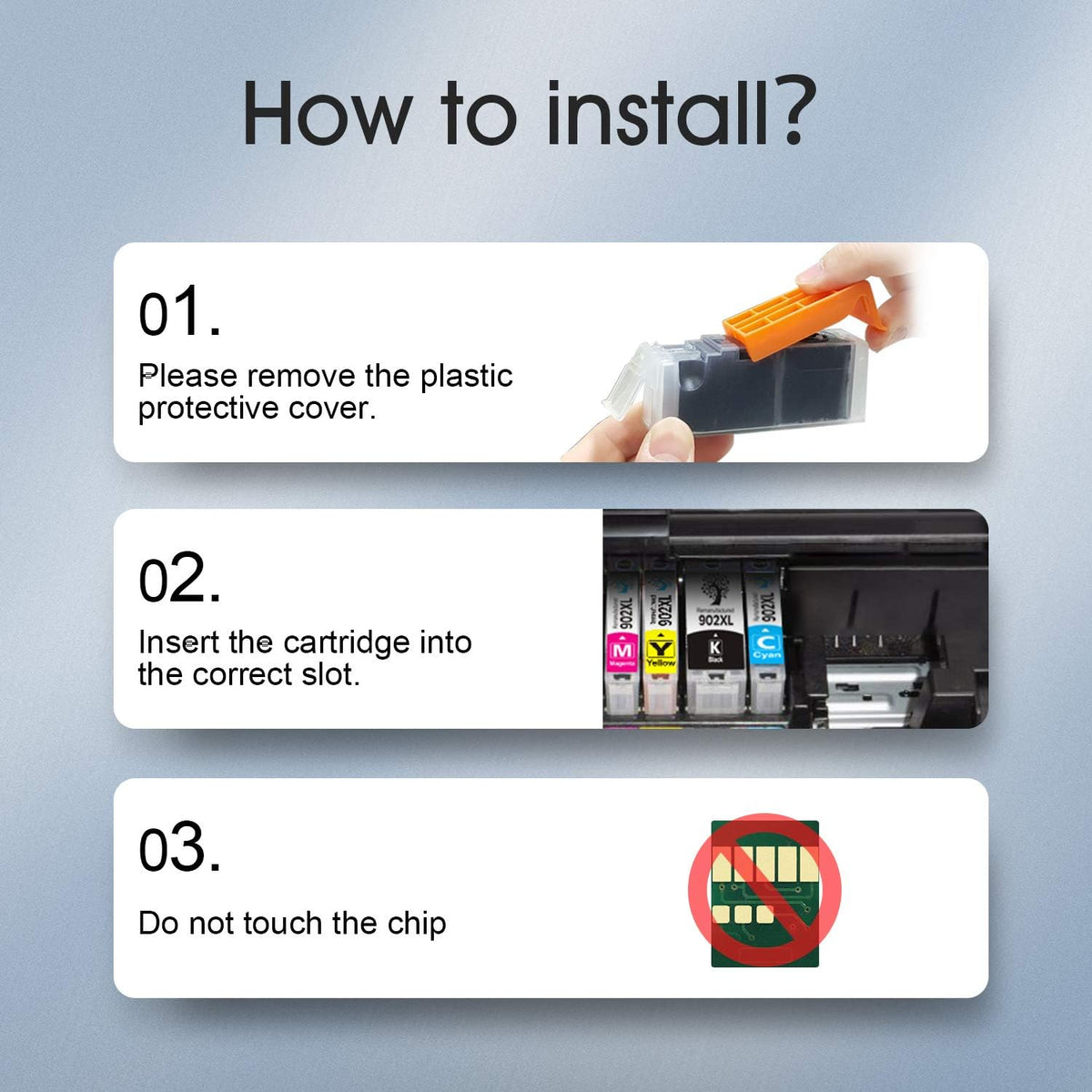 Compatible Ink Cartridge for HP OfficeJet Pro Printer (8 Pack) Z796395