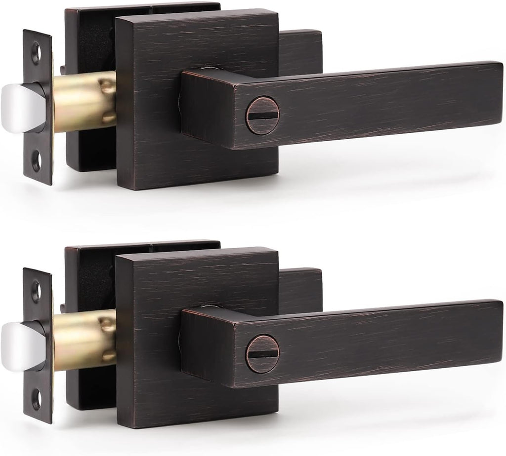 6 Pack Oil Rubbed Bronze Dummy Door Lever A1931