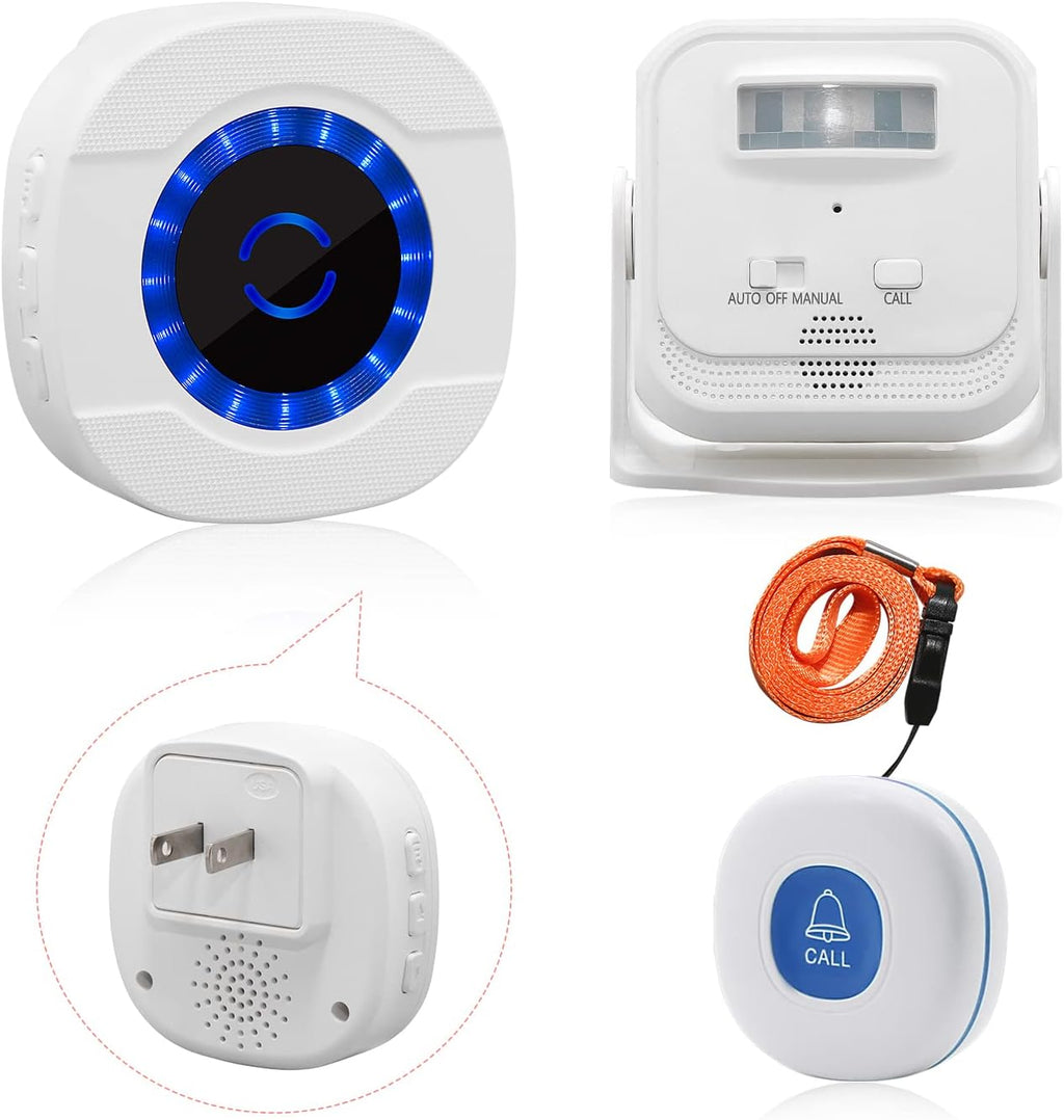 Wireless Motion Sensor Detection Alarm Call Button D56967