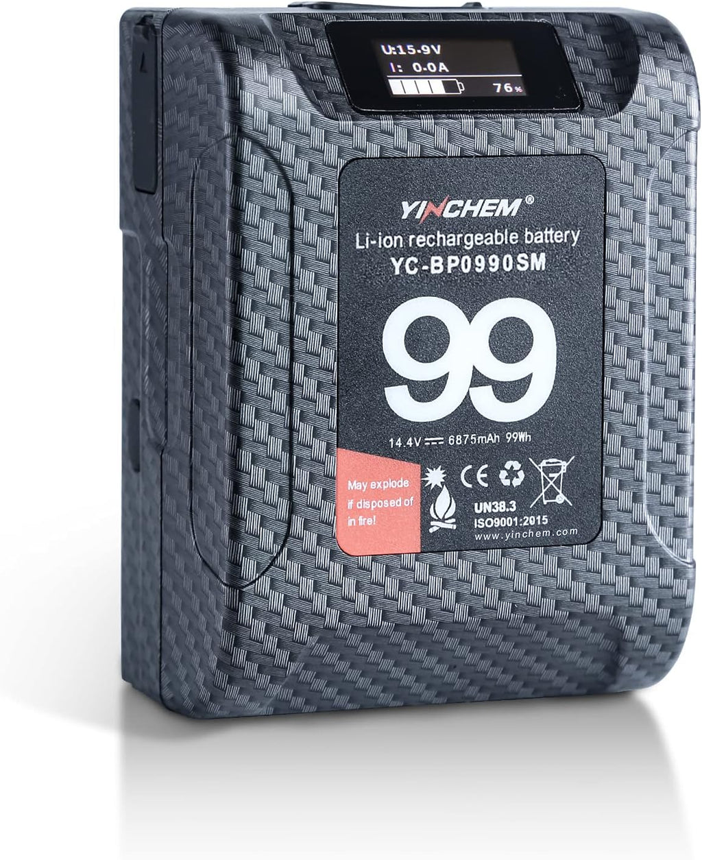 99Wh 14.4V V Mount Lithium-ion Battery with LCD Screen B768