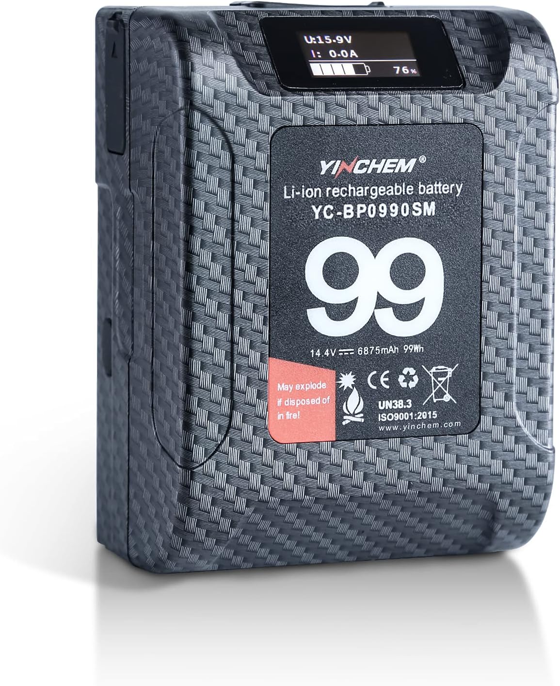 99Wh 14.4V V Mount Lithium-ion Battery with LCD Screen B768