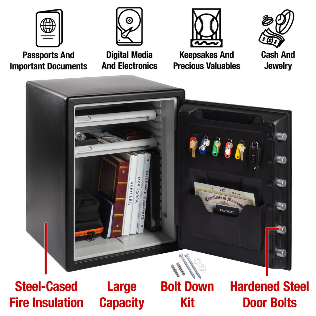 2.0 cu. ft. Water and Fire-Resistant Safe with Digital Keypad Lock N624621