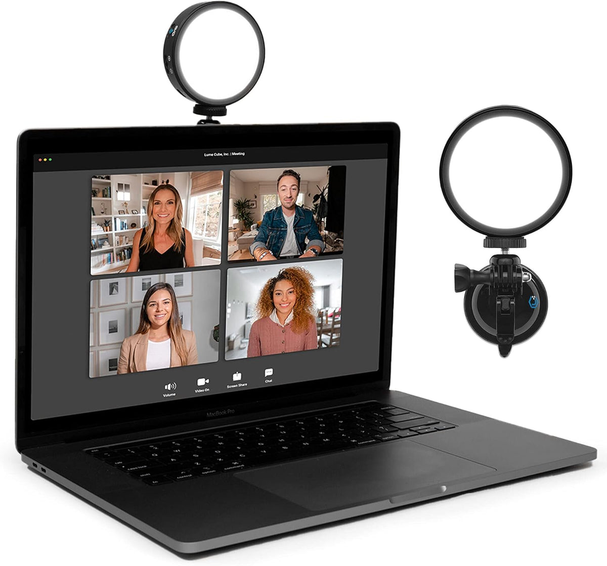 Video Conference Lighting Kit with Adjustable Brightness and Color Temperature M40023