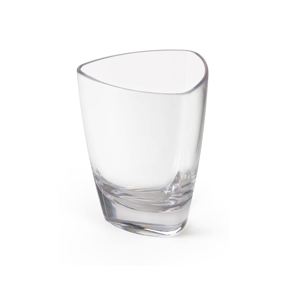 3 oz. San Plastic Triangle Dessert Glass I2229