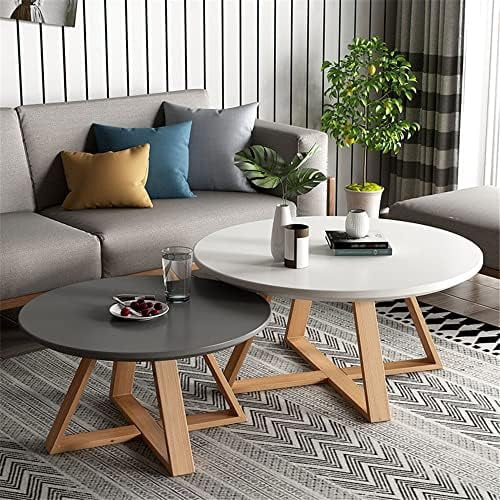 Solid Wood Round Pedestal Coffee Table F519