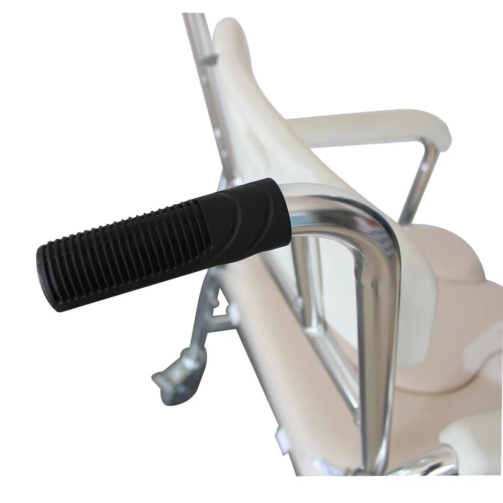 Aluminum Multifunction Wheelchair Shower Commode Chair with Locking Wheels B995817