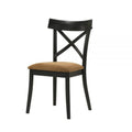 Brown and Black Dining Chair, Set of 2 P32982