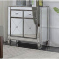 Weathered Gray 2 Door Accent Cabinet V90829