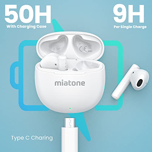 White Wireless Earbuds with Charging Case Q602