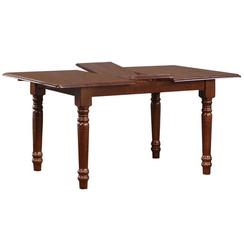 48 in. Rectangle Chestnut Brown Wood Dining Table U30718