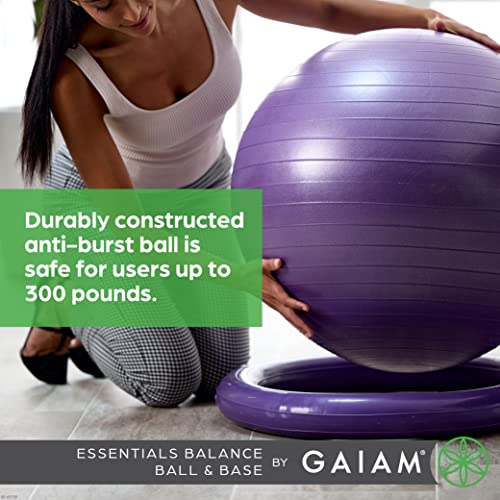 65cm Exercise Ball with Inflatable Ring Base H58851