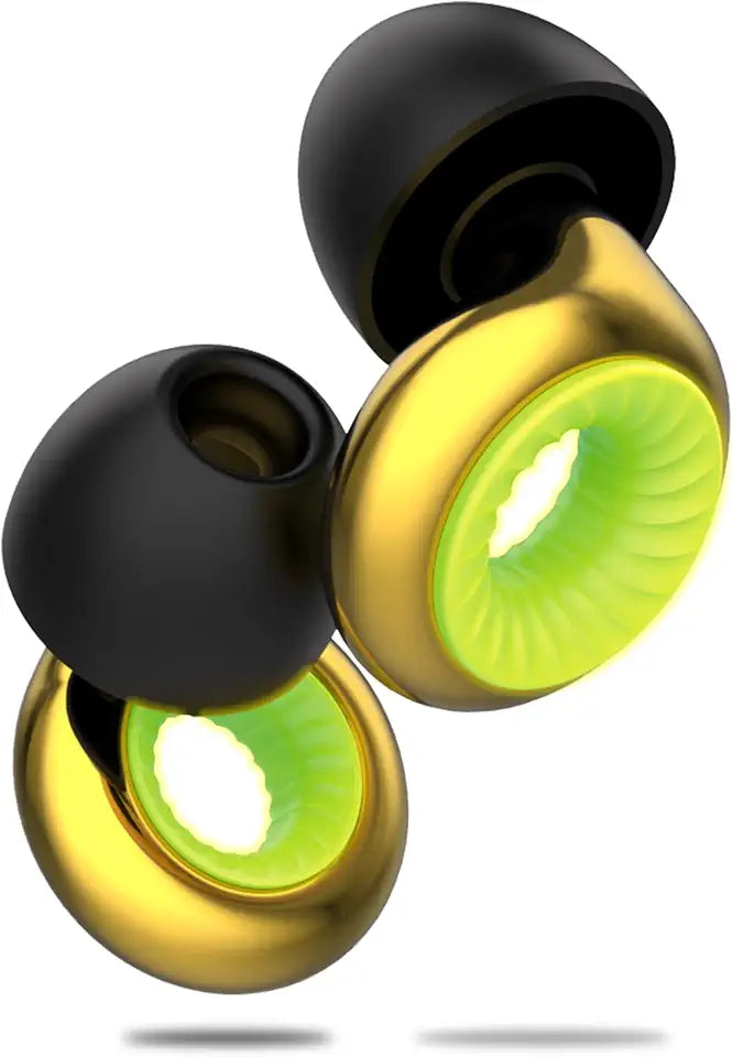 Reusable High-Fidelity Ear Plugs with Fluorescent Ring, 18 dB Noise Reduction R6553