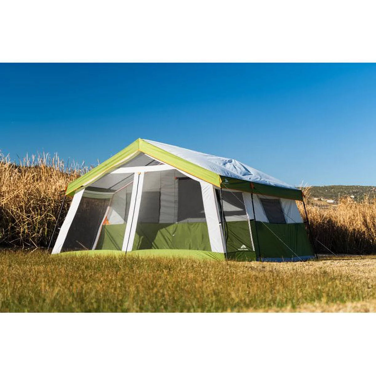 8-Person Family Cabin Tent with Screen Porch, Green D382188